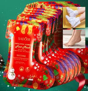 Рождественская маска для ног Sadoer с ниацинамидом Рождественская маска для ног Sadoer с ниацинамидом