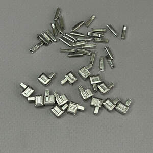 10 пар - Разъемный ограничитель с гнездом и штифтом для спиральной молнии Тип5 - никель