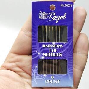 Иглы 6шт 1/0 для ручного шитья Sindtex (06075)