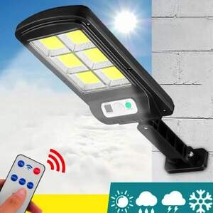Вуличний ліхтар на стовп із пультом на сонячних батареях Solar Light 6COB Вуличний ліхтар на стовп із пультом на сонячних батареях Solar Light 6COB