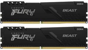 ОЗУ Kingston DDR4 16GB (2x8GB) 3200Mhz FURY Beast Black ОЗУ Kingston DDR4 16GB (2x8GB) 3200Mhz FURY Beast Black