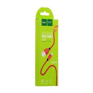 Кабель Hoco X27 Excellent USB - Lightning 2.4A/1.2m (Червоний) Кабель Hoco X27 Excellent USB - Lightning 2.4A/1.2m (Червоний)
