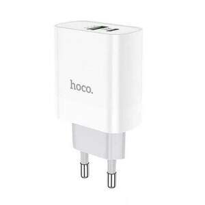 Мережевий Зарядний Пристрій Hoco C80A (PD/QC3.0) 1Type-C+1USB/3.1A/20W (Білий) Мережевий Зарядний Пристрій Hoco C80A (PD/QC3.0) 1Type-C+1USB/3.1A/20W (Білий)
