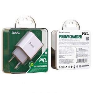 Мережевий Зарядний Пристрій Hoco C76A Plus (PD) 1Type-C/3.0A/20W (Білий) Мережевий Зарядний Пристрій Hoco C76A Plus (PD) 1Type-C/3.0A/20W (Білий)
