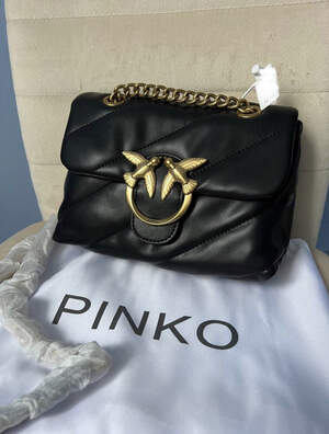 Женская сумка из эко-кожи Pinko Lady black Пинко молодежная, брендовая сумка маленькая через плечо Женская сумка из эко-кожи Pinko Lady black Пинко молодежная, брендовая сумка маленькая через плечо