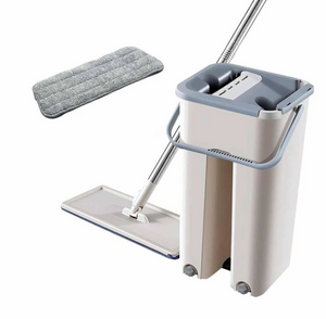 Швабра и Ведро Большое Scratch Cleaning Mop со складной ручкой и системой отжима, две насадки микрофибры Швабра и Ведро Большое Scratch Cleaning Mop со складной ручкой и системой отжима, две насадки микрофибры