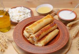 Млинці з солодким сиром