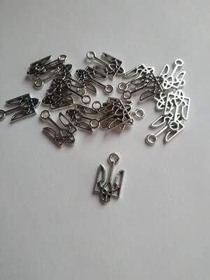 Підвіска тризуб. Колір срібло