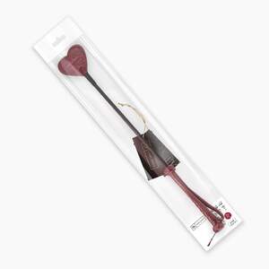 Шльопалка-сердечко Liebe Seele Wine Red Riding Crop with Heart-Shape Tip, натуральна шкіра Шльопалка-сердечко Liebe Seele Wine Red Riding Crop with Heart-Shape Tip, натуральна шкіра