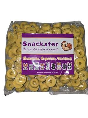 СнекСтер Печиво для собак Мікс пастельні кільця 2,5см 500г (арт.042790)