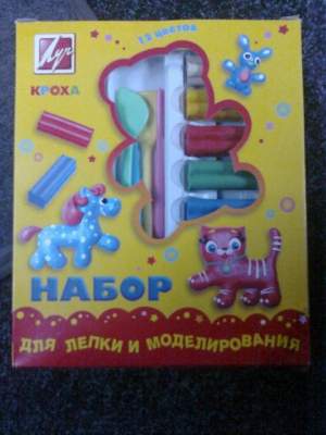Набор Луч для лепки и моделирования,12цветов. Набор Луч для лепки и моделирования,12цветов.