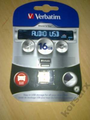 Verbatim USB Drive 16GB Store'n'Go Audio USB Drive Verbatim USB Drive 16GB Store'n'Go Audio USB Drive