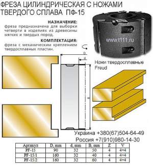 Комплект фрез для изготовления обшивочной доски (вагонки) Комплект фрез для изготовления обшивочной доски (вагонки)