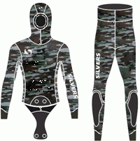 Гидрокостюм Silvers Hunter Рось 10 мм (camo grey/haki) Гидрокостюм Silvers Hunter Рось 10 мм (camo grey/haki)