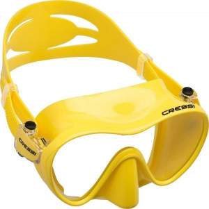 Маска Cressi Sub F1 Frameless, желтая Маска Cressi Sub F1 Frameless, желтая