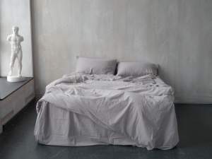 Постельное белье хлопок LIMASSO OPAL GREY STANDART серый Постельное белье хлопок LIMASSO OPAL GREY STANDART серый