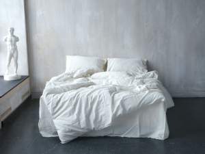 Постельное белье хлопок LIMASSO SNOW WHITE STANDART молочный Постельное белье хлопок LIMASSO SNOW WHITE STANDART молочный