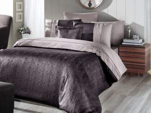 Однотонное постельное белье First Choice London Kahve Однотонное постельное белье First Choice London Kahve