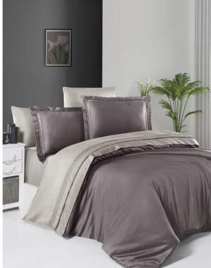 Постельное бельё First Choice Deluxe Satin Serenity Lilac & Beige Постельное бельё First Choice Deluxe Satin Serenity Lilac & Beige