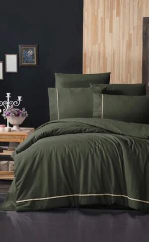 Постельное белье ранфорс First Choice Alisa Dark Green Постельное белье ранфорс First Choice Alisa Dark Green