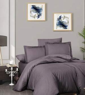 Сатиновое постельное белье First Choice Deluxe Satin Chakers Lilac Сатиновое постельное белье First Choice Deluxe Satin Chakers Lilac