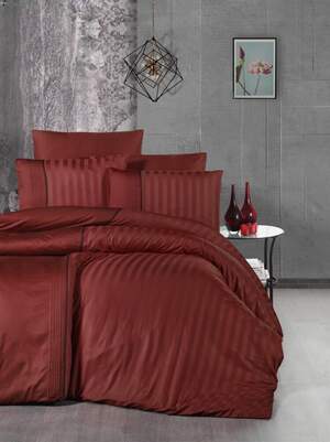 Сатиновое постельное белье First Choice Deluxe Satin Modalife CINNAMON Сатиновое постельное белье First Choice Deluxe Satin Modalife CINNAMON