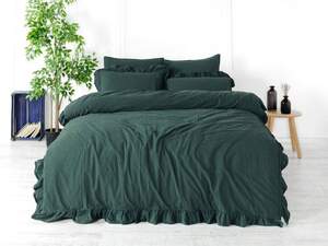 Постільна білизна бавовна LIMASSO Dark Green Постільна білизна бавовна LIMASSO Dark Green