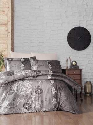 Сатиновое постельное белье First Choice Lona Brown Сатиновое постельное белье First Choice Lona Brown