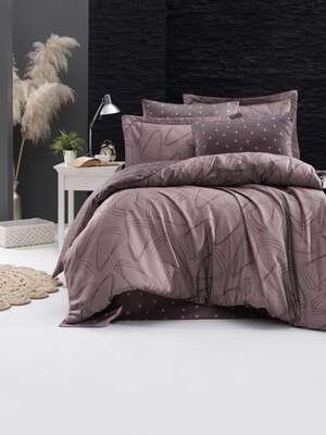 Сатиновое постельное белье First Choice Rovena Lilac Сатиновое постельное белье First Choice Rovena Lilac
