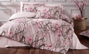 Сатиновое постельное белье TIVOLYO HOME Sakura Сатиновое постельное белье TIVOLYO HOME Sakura