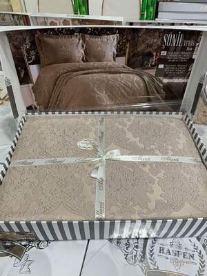 Жаккардное покрывало на кровать Alara tas 240х260 Жаккардное покрывало на кровать Alara tas 240х260