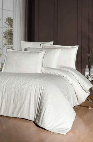 Сатиновое постельное белье La Roman Premium Satin 300TC Rodel Cream Сатиновое постельное белье La Roman Premium Satin 300TC Rodel Cream