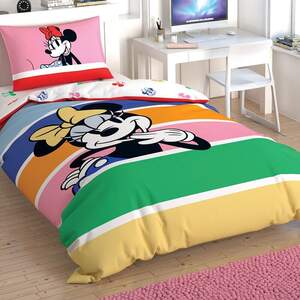 Детское постельное белье Tac Disney Minnie Mouse Rainbow Детское постельное белье Tac Disney Minnie Mouse Rainbow