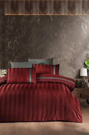 Постельное бельё из сатина First Choice Artwel Dark Red Постельное бельё из сатина First Choice Artwel Dark Red