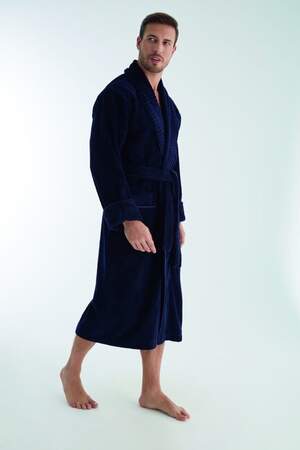 Мужской махровый длинный халат Nusa 1330