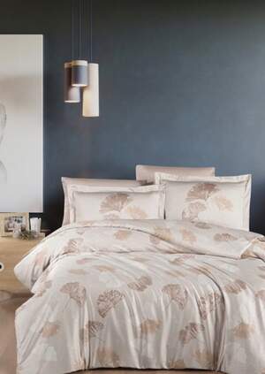 Сатиновое постельное белье First Choice Sofira Beige Сатиновое постельное белье First Choice Sofira Beige