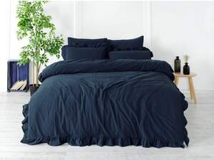 Полуторное постельное белье хлопок LIMASSO Dress Blue Полуторное постельное белье хлопок LIMASSO Dress Blue