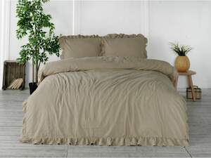 Полуторное постельное белье хлопок LIMASSO Oxford Tan Полуторное постельное белье хлопок LIMASSO Oxford Tan