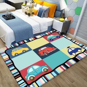 Коврик в детскую комнату Homytex Colors cars 140x190