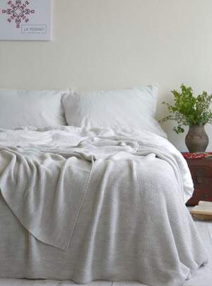 Покривало на ліжко LA MODNO Corn natural linen 170х240 Покривало на ліжко LA MODNO Corn natural linen 170х240