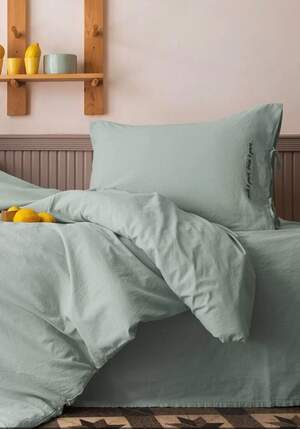 Полуторное постельное белье Issimo home Dreamers Poplin Blue