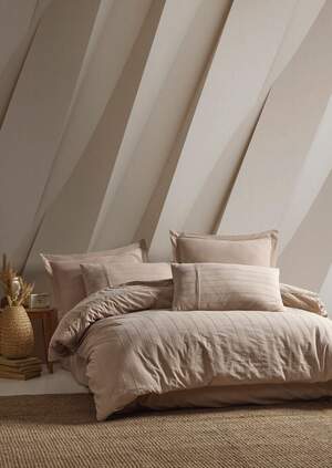 Постільна білизна ранфорс Saheser Jasmin Bej