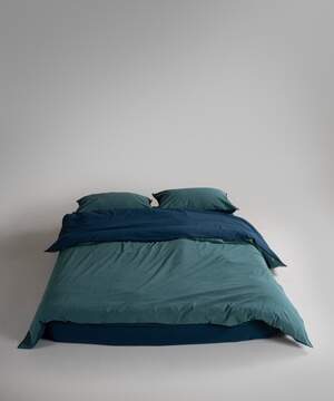 Постільна білизна варена бавовна LIMASSO Essualte Dress Blue – Dark Green