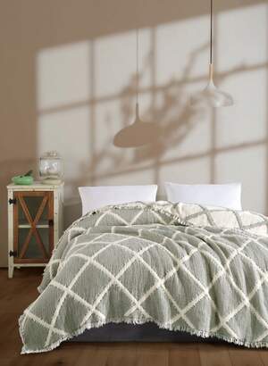 Муслиновое покрывало на кровать Moss Ivory Muslin 230х250 Муслиновое покрывало на кровать Moss Ivory Muslin 230х250