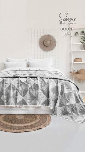 Муслиновое покрывало на кровать Saheser Dolce 240х260