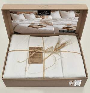 Постельное белье хлопок La Maison Stonewashed 200 х 220 см Mariella Crystal