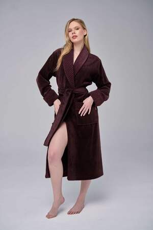 Махровий жіночий халат Nusa 4377
