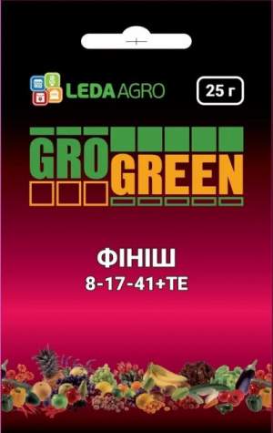 Удобрение GroGreen Финиш NPK 8-17-41, 25г Удобрение GroGreen Финиш NPK 8-17-41, 25г