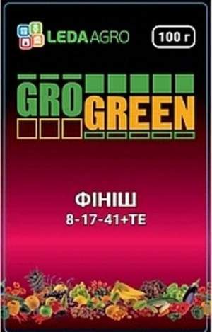 Удобрение GroGreen Финиш NPK 8-17-41, 100г Удобрение GroGreen Финиш NPK 8-17-41, 100г