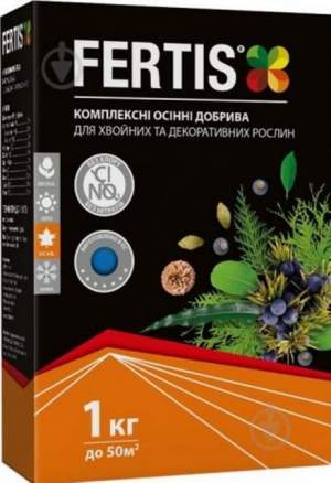 Фертис Осень для хвойных и декор. 5-15-25+Мg+S+B, 1кг Fertis Фертис Осень для хвойных и декор. 5-15-25+Мg+S+B, 1кг Fertis